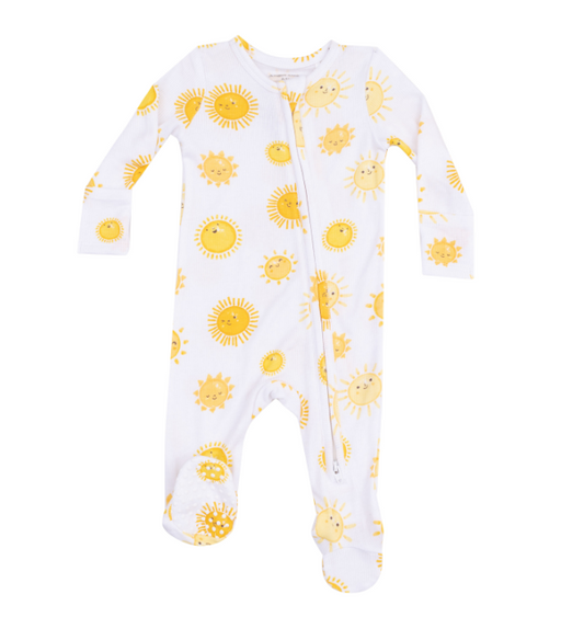 Happy 2 Suns Zipper Footie