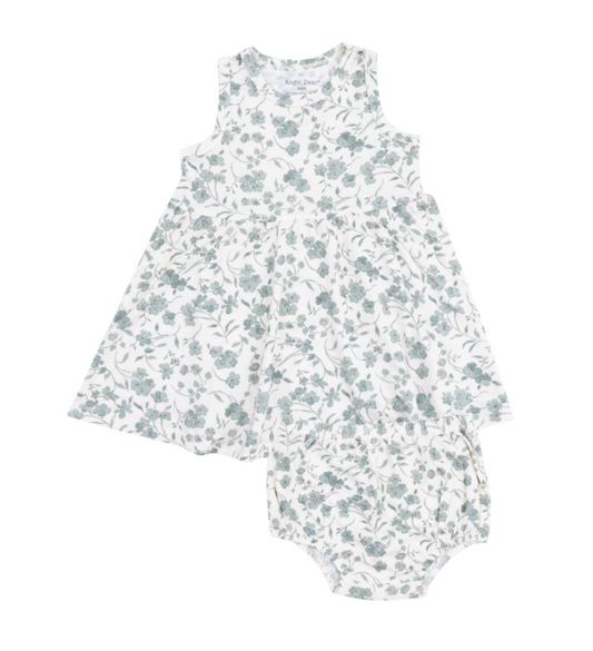 Baby's Breathe Floral Dress + Bloomer
