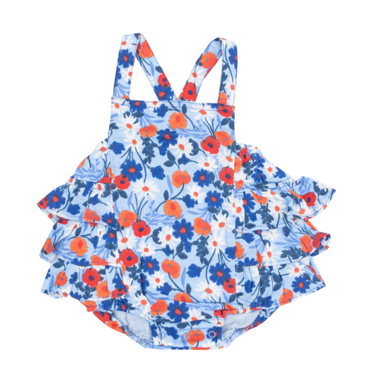 Poppy Days Ruffle Sunsuit
