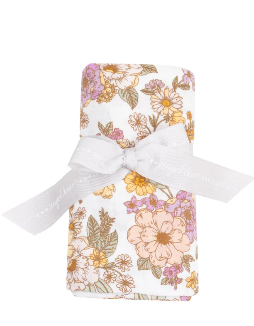 Anna May Floral Swaddle Blanket O/S