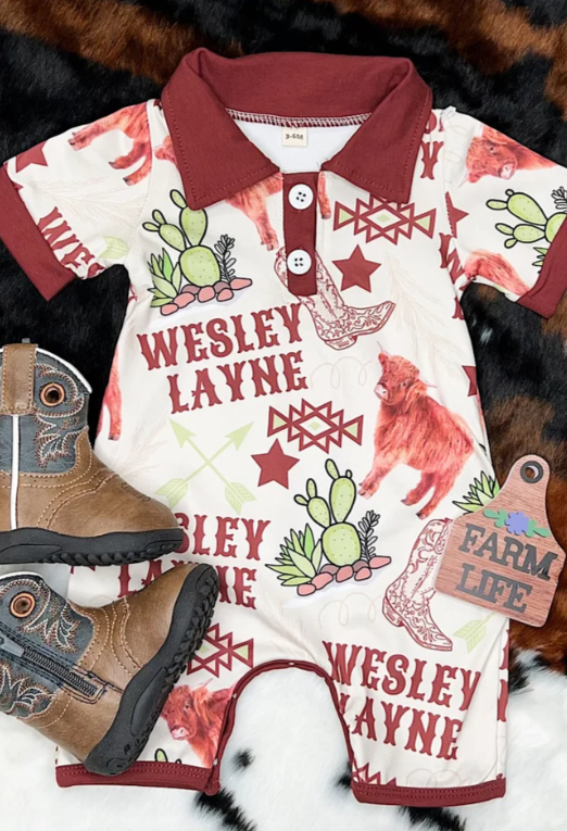 Wesley Lane Snap Romper