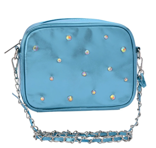 Blue Candy Metallic Crossbody