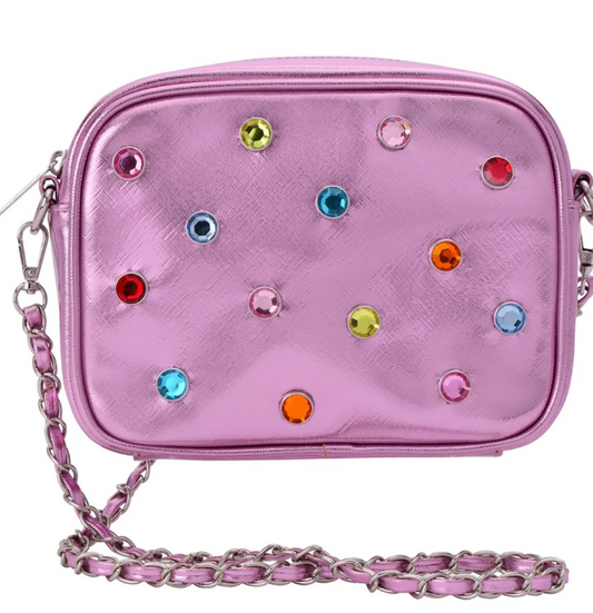 Pink Candy Metallic Crossbody