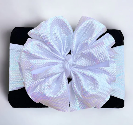 Metallic Headband Bow