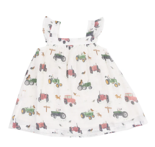 Tractor + Friends Dress