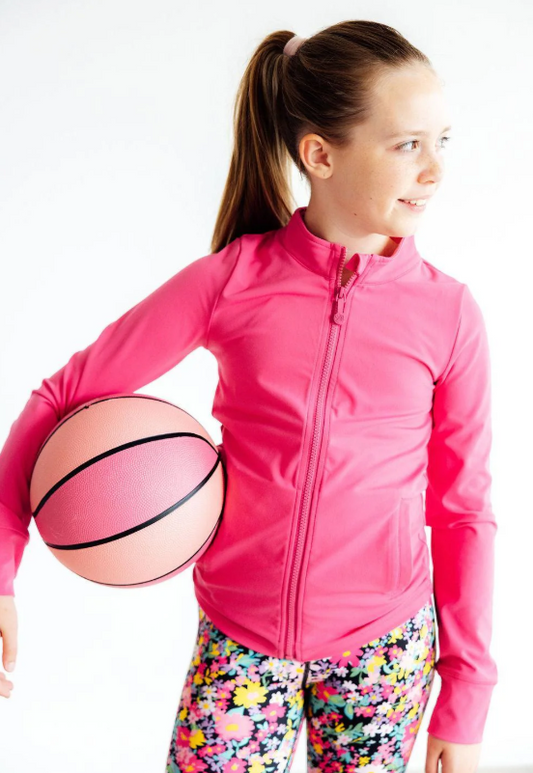 Anne Active Jacket- Fuchsia