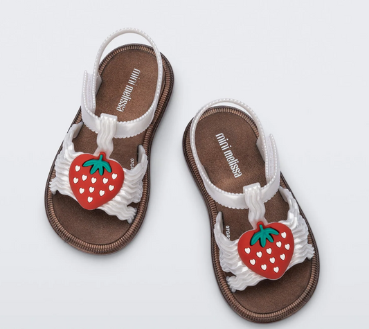 Hip Bloomy Sandal- Pearly White