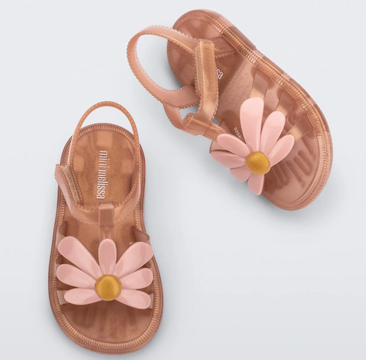 Hip Bloomy Sandal- Pearlish Brown/Pink