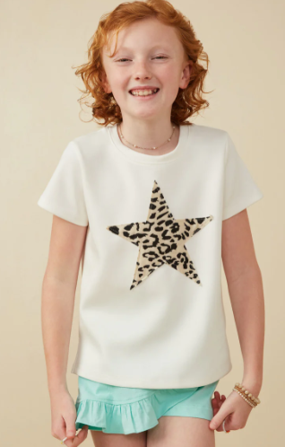 Brock Animal Star T-Shirt- Off White