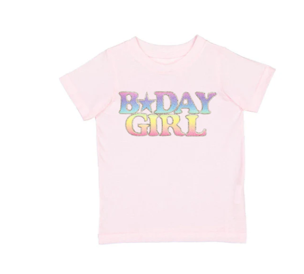 Pastel Rainbow BDay Girl T-Shirt