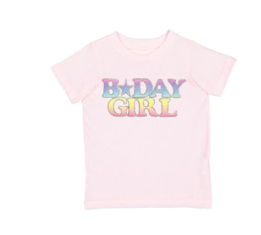Pastel Rainbow BDay Girl T-Shirt