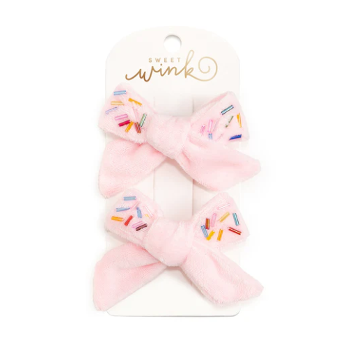 Sprinkle Bow Clip Set