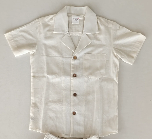 Joey Stripe Shirt- Beige