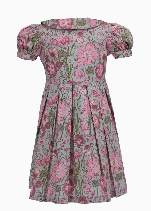 Gulabo Floral Dress - Cement