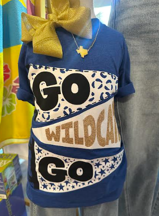 GO Wildcats Go Tee- Blue