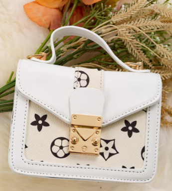 White/Cream Pleather Purse