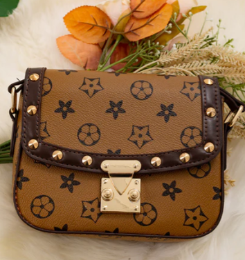 Studded Star Crossbody- Khaki