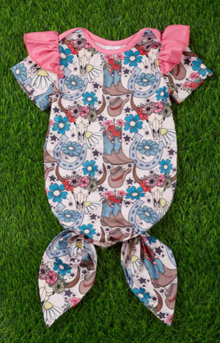 Cowgirl Baby Gown