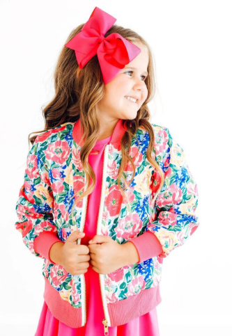 Wildflower Wishes Satin Jacket