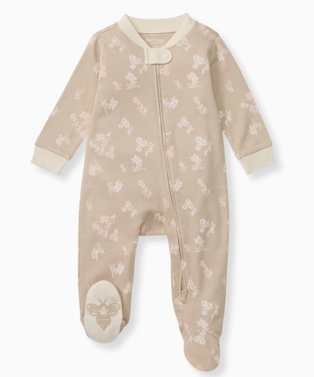 Whimsical Floral Sleep & Play Onesie