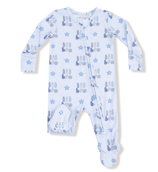 2 Way Zipper Footie- Lil Bro