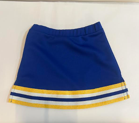 Wildcat Cheer Straight Stripe Skirt - Royal Blue Sparkle