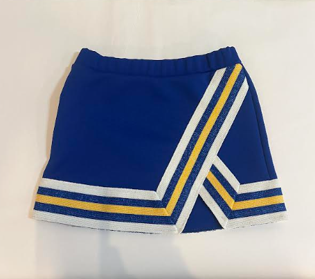 Wildcat Cheer Obtuse Ribbon Shimmer Skirt - Royal Blue