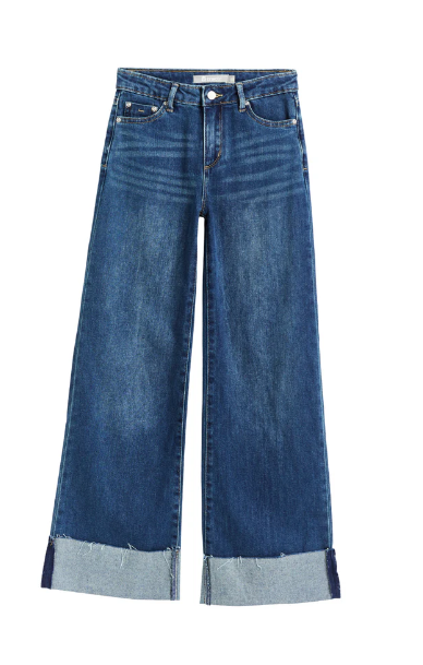 Mina Wide Leg Pant- Indigo