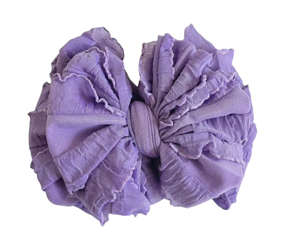 RR Ruffled Headband - Orchid