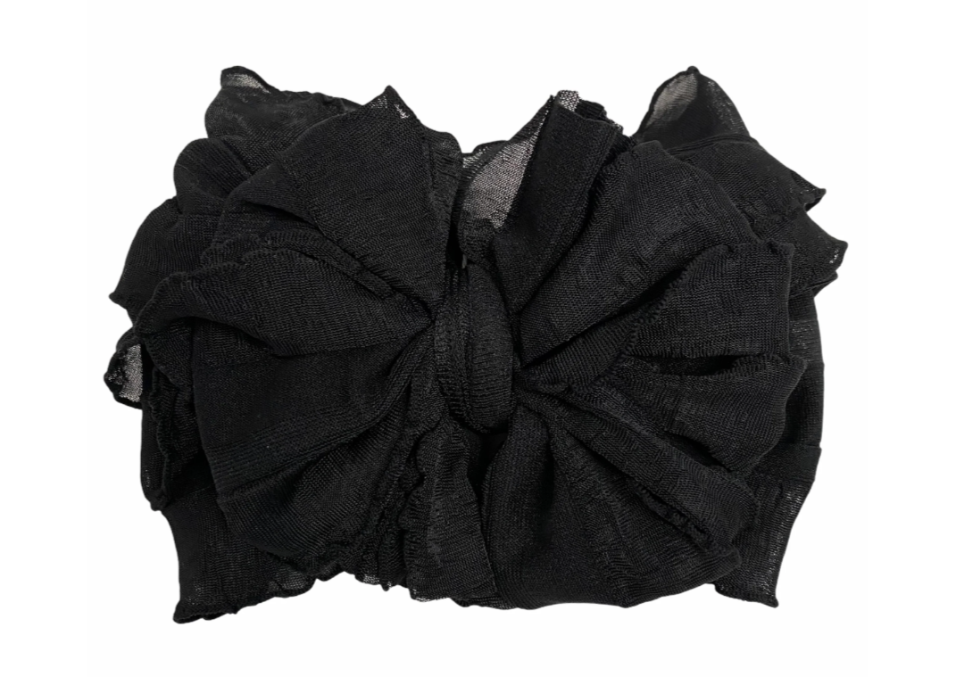 RR Ruffled Headband - Black