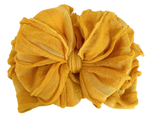RR Ruffled Headband - Mustard