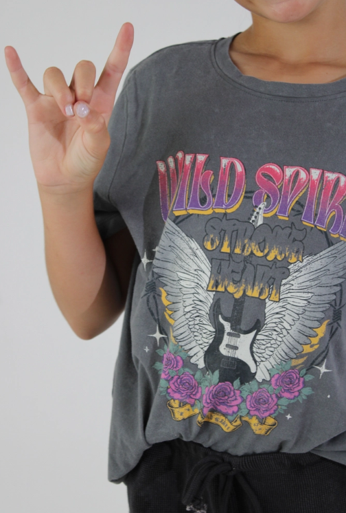 Wild Spirit Tee - Pewter