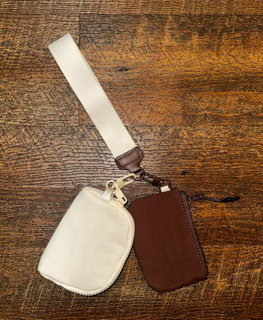 Dual Pouches Wristlet