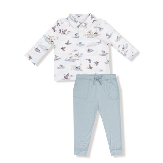 Migrating Mallards Polo + Jogger Set