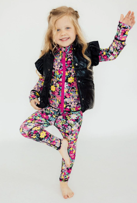 Checker Puff Vest - Black
