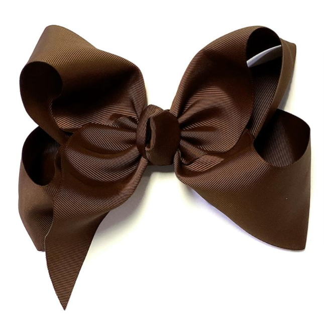 Brown Hair Bows- Medium