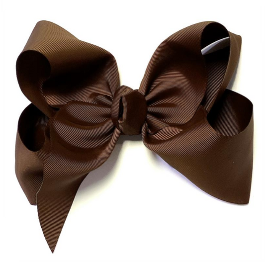 Brown Hair Bows- Medium