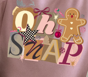 OH Snap Tee-Pink