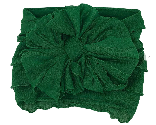 RR Ruffled Headband- Green