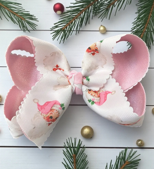 Glitter Santa Bow