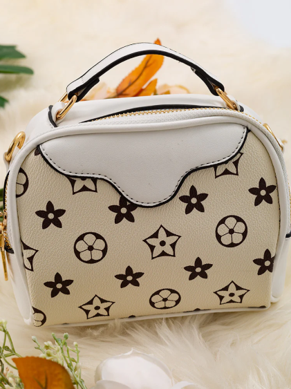 Crossbody Satchel- Cream
