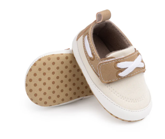 Dylan Pleather Baby Shoes- Cream