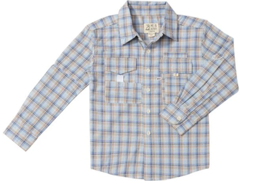 Sawyer Shirt- Blue/Sky Plaid
