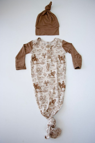 Levi Trails Knot Gown & Hat