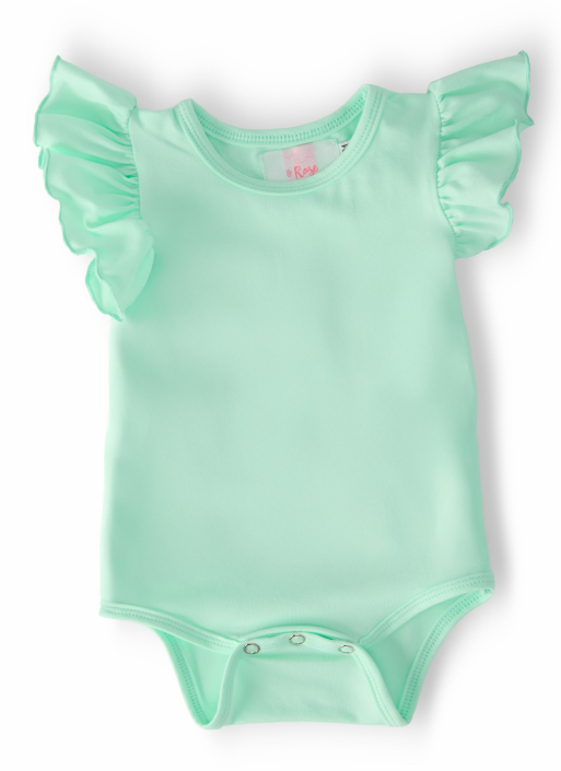 Pastel Green S/S Flutter Bodysuit