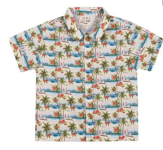 Maui Hawaiian Island Woven Shirt