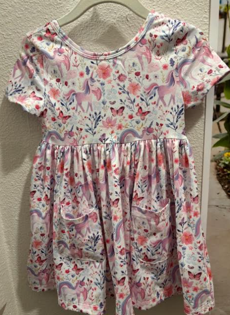 Whimsical Woods S/S Pocket Twirl Dress