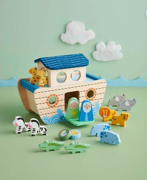 Mud Pie Noah's Ark Shape Sorter Set