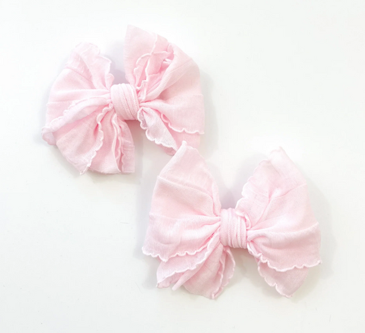 Perfect Pink Ruffle Clip