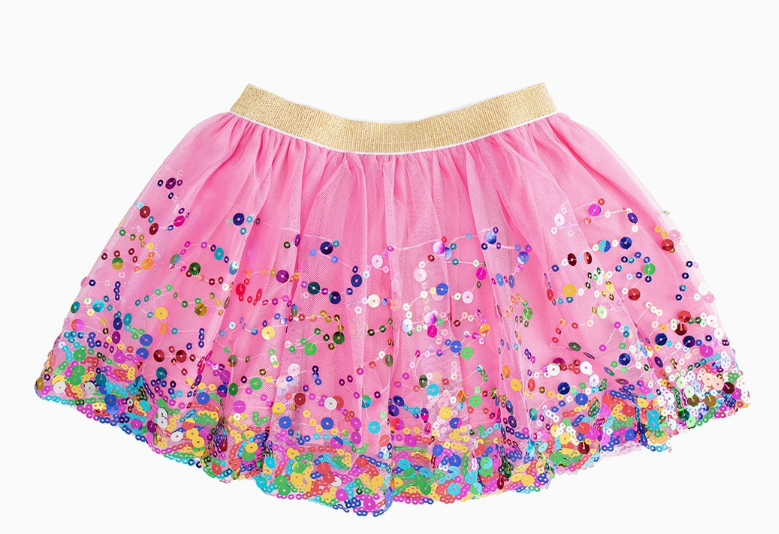 Raspberry Confetti Tutu - Dress Up Skirt